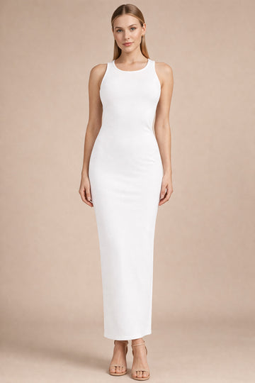 Premium Pearl White Bodycon Dress