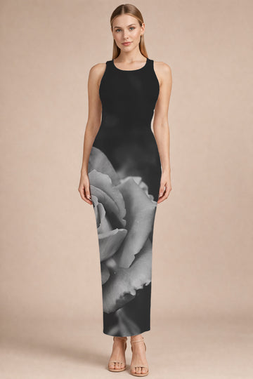 The Midnight Rose Sculpt-Fit Bodycon Dress