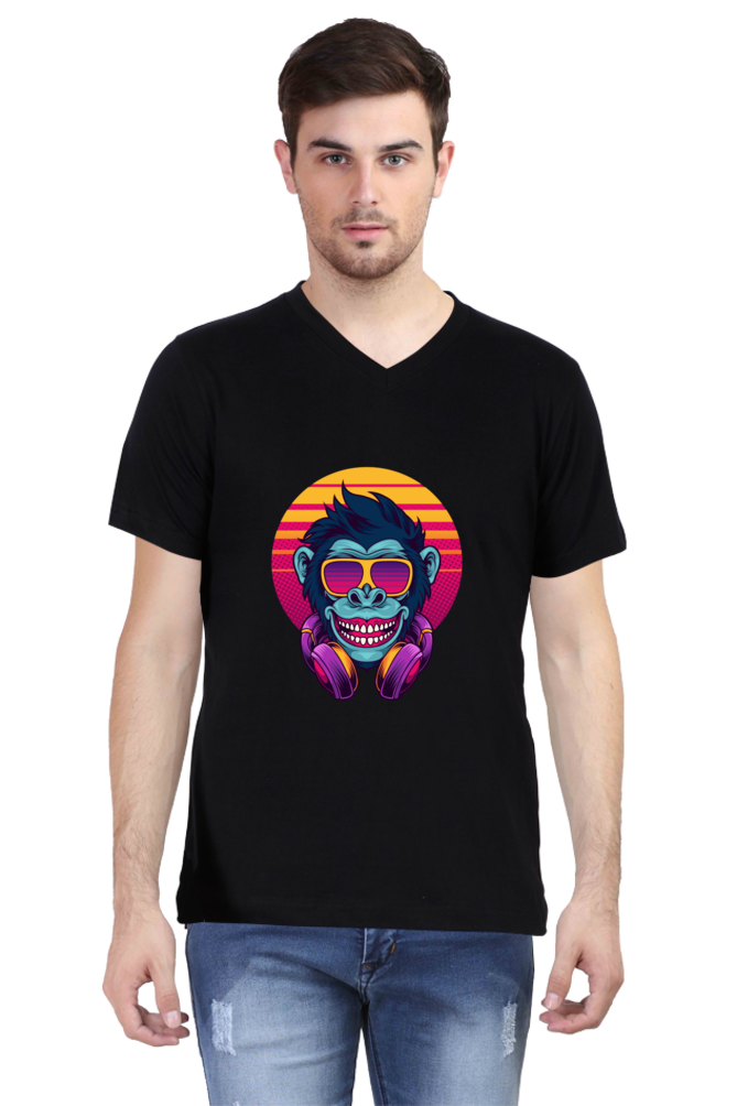 Men's V-neck T-shirt Skull - GW