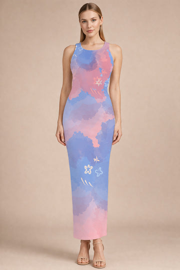 Pastel Cloud Wash Bodycon Dress
