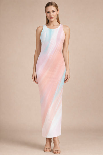 Soft Pastel Marble Bodycon Dress