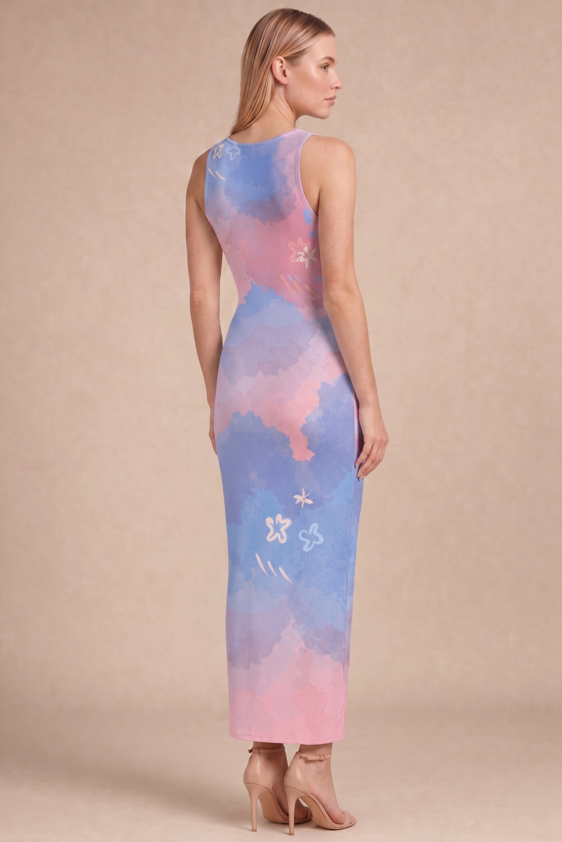 Pastel Cloud Wash Bodycon Dress