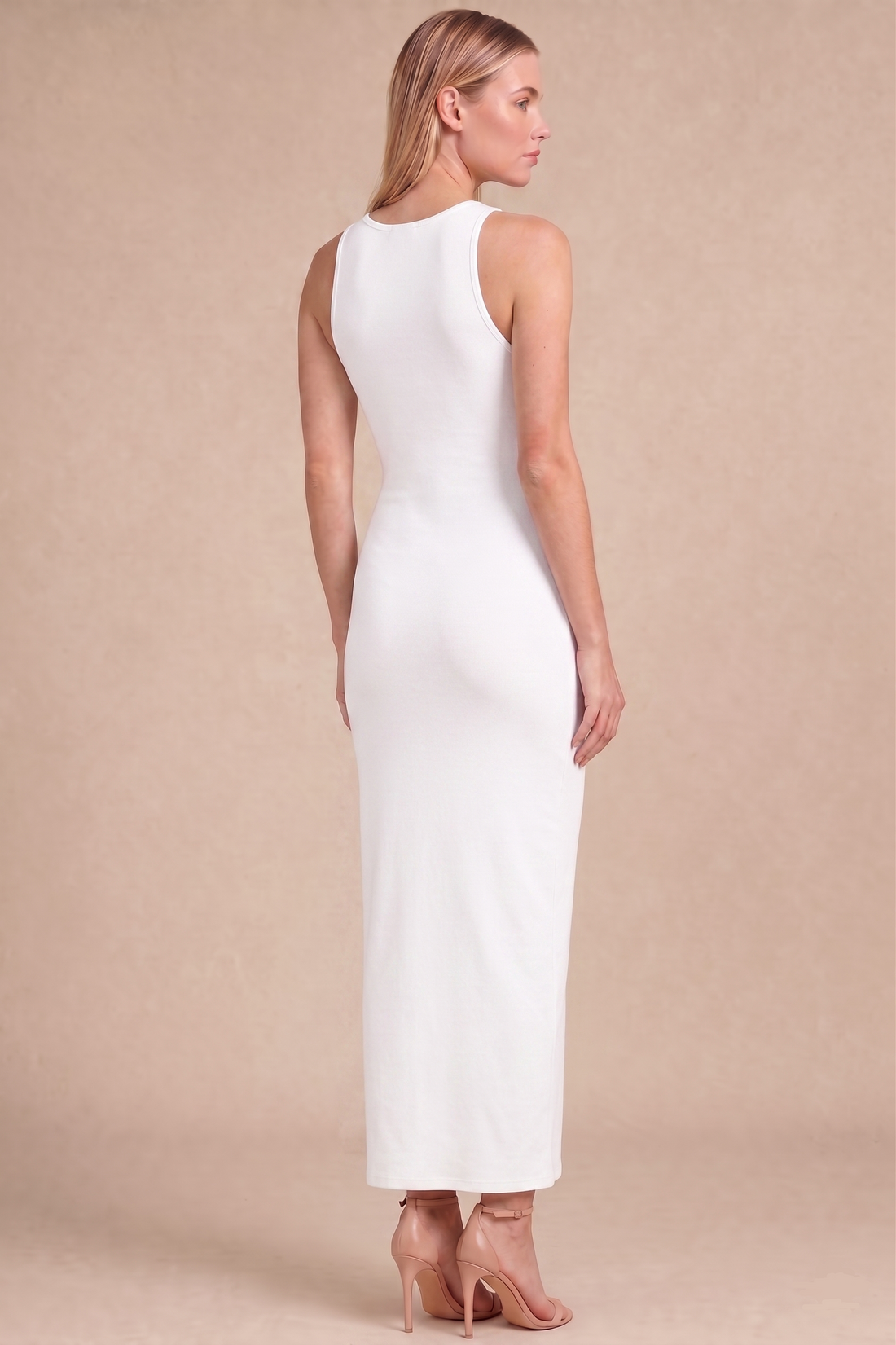 Premium Pearl White Bodycon Dress