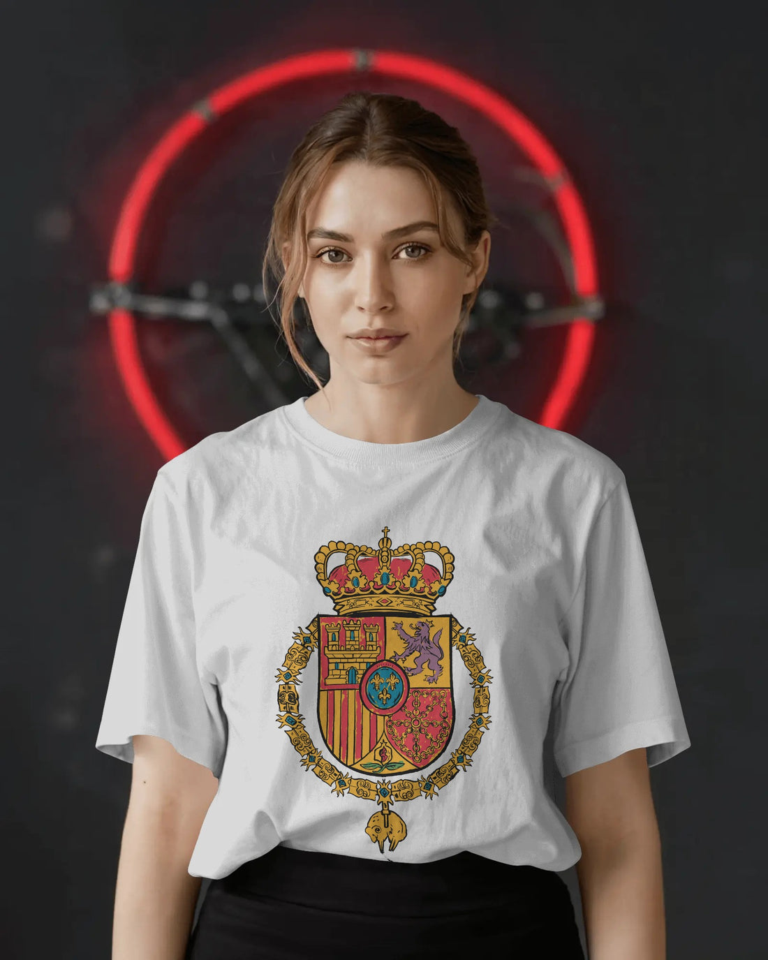 Royal Crest Emblem Unisex Oversized T-Shirt