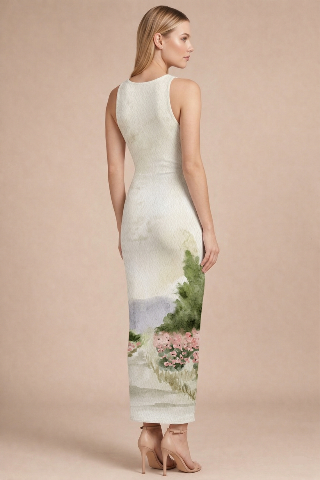 Serenity Quote Print Bodycon Dress