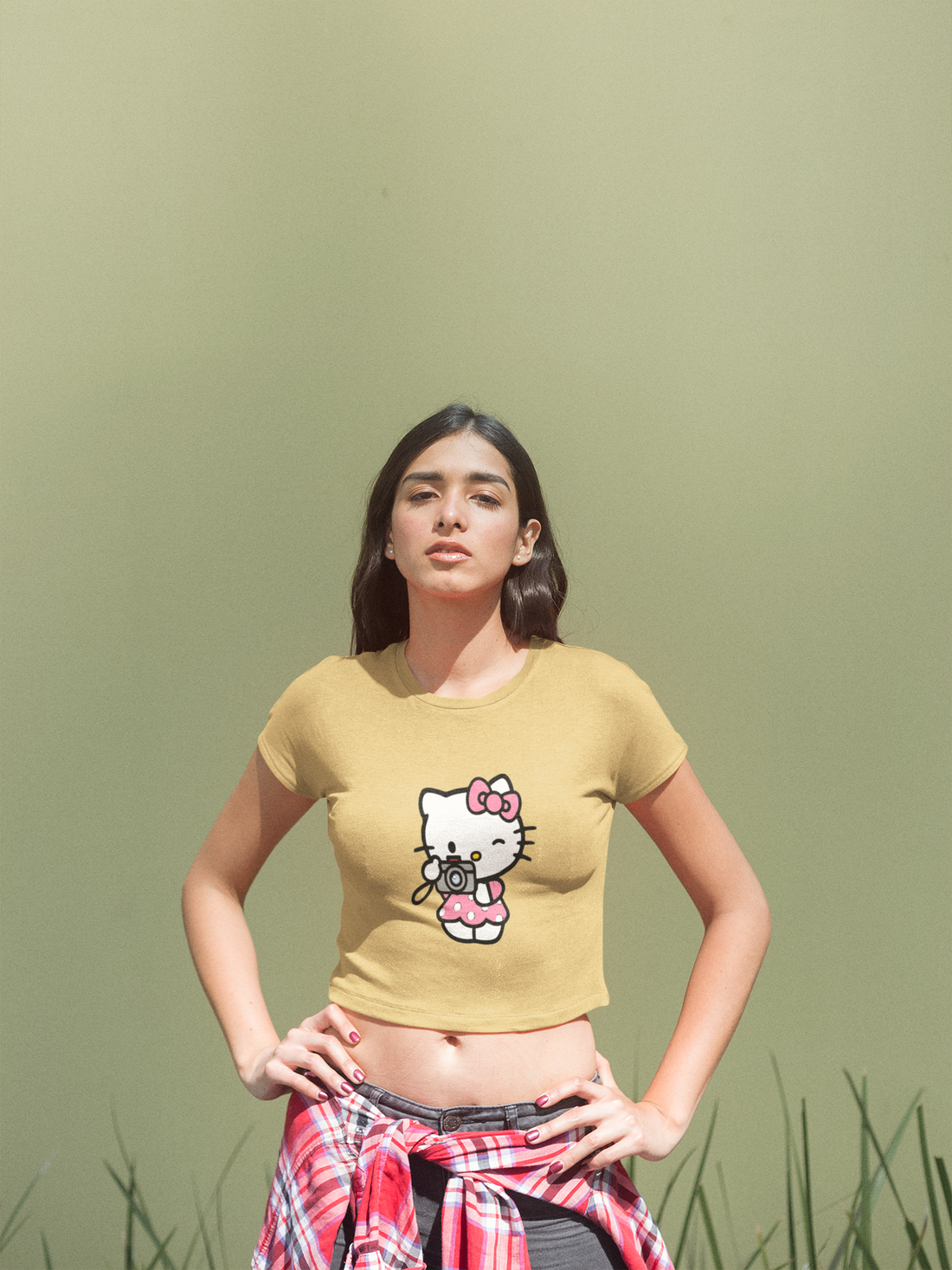 Women's Crop Top - kitty
