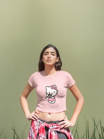 Women's Crop Top - kitty