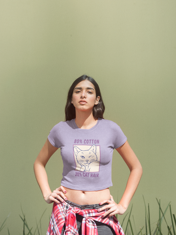 20% Cat Hair Crop Top