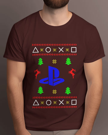 Playstation - Fair Isle jacquard Print Unisex T-Shirt