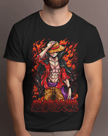 OnePiece-Luffy Inferno Power Anime T-Shirt