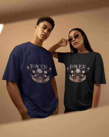 Biker EST.2000 Unisex Oversized T-Shirt
