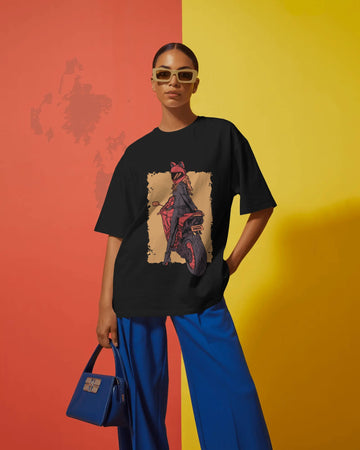 Biker Girl Oversized Standard T-Shirt