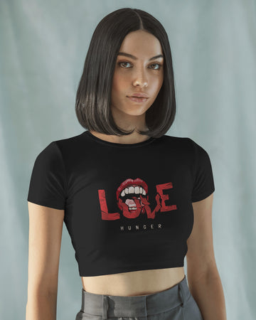 Love Hunger Baby Tee - Black