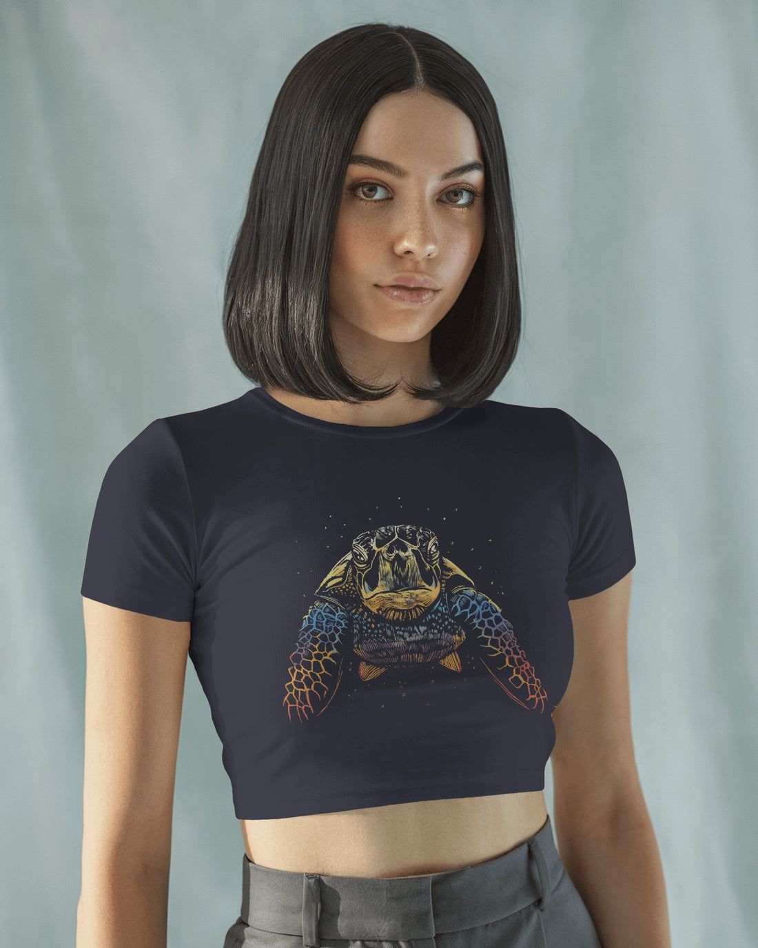 Cosmic Turtle Graphic Baby Tee