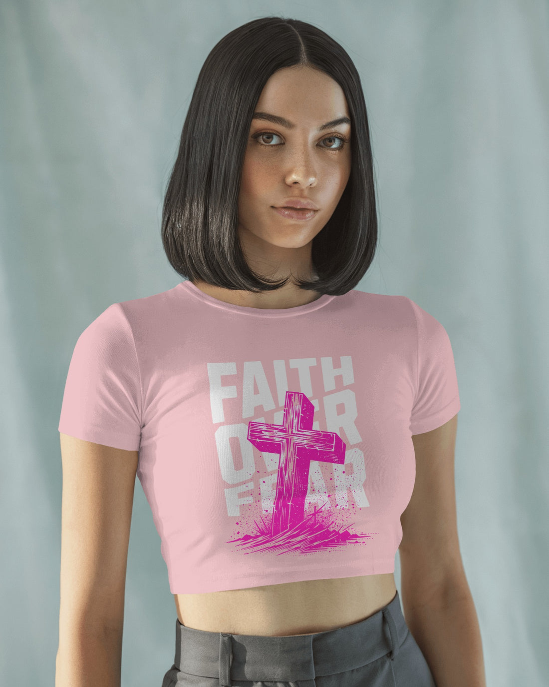 Faith Over Fear+ Baby Tee