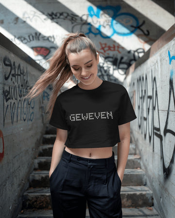 GW - Fair Isle jacquard Print Crop Top