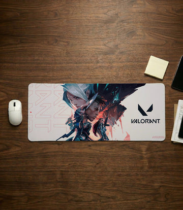 Valorant theme White XL Gaming Pad